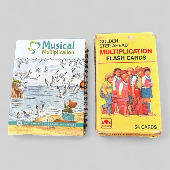 TGTB Musical Multiplication Homeschool Math Practice Booklets Flash Cards VTG - Picture 1 of 10